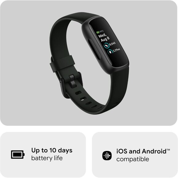 🆕 Google Fitbit Inspire Fitness Tracker Stress Management Workout Heart Rate - Picture 2 of 8
